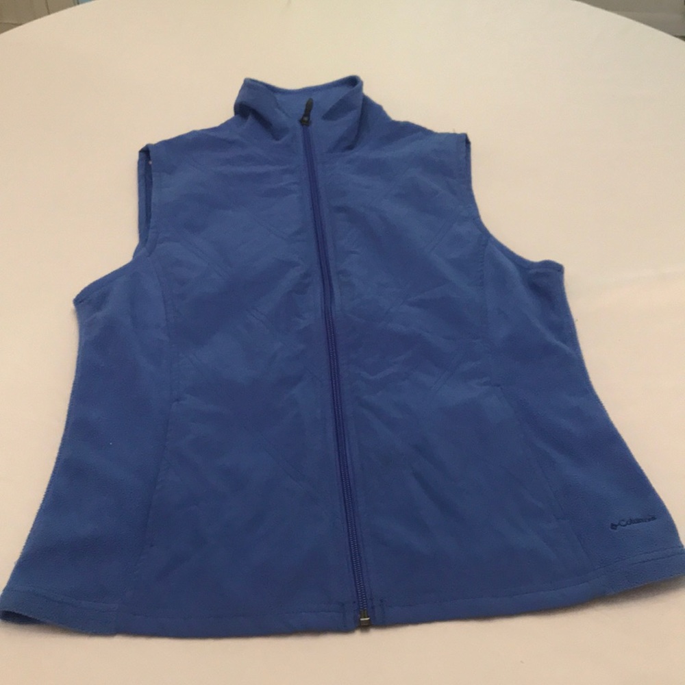 Columbia Blue Fleece and Quilted Vest